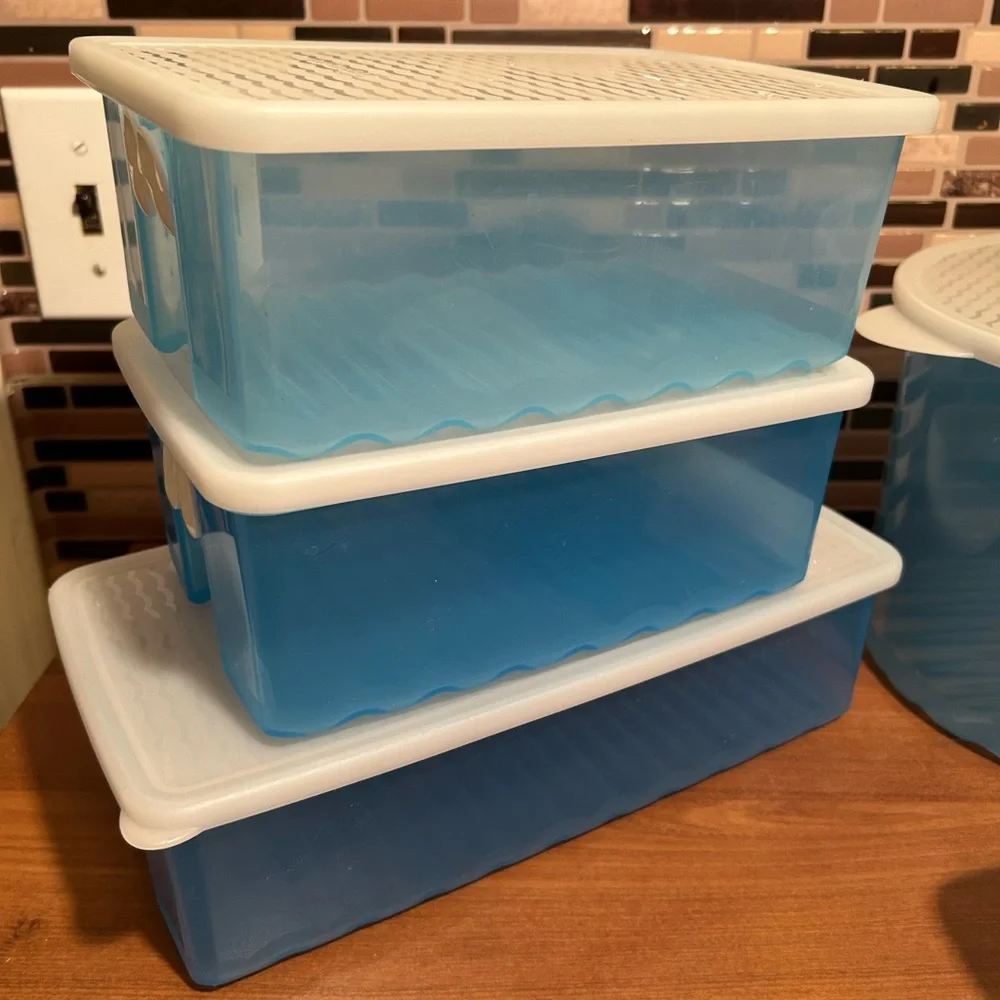 Tupperware FridgeSmart Blue Storage Container Set - Picture 6 of 6